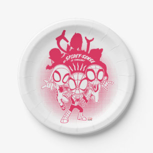 Spidey Team Spidey-Sense Graphic Paper Plates