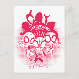 Spidey Team Spidey-Sense Graphic Postcard