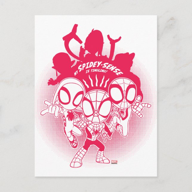 Spidey Team Spidey-Sense Graphic Postcard (Front)