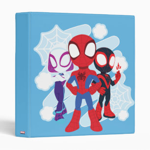 Spidey Team Web Graphic 3 Ring Binder