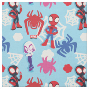 Spidey Team Web Graphic Fabric