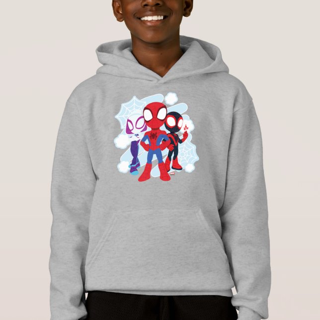Spidey Team Web Graphic Hoodie (Front)