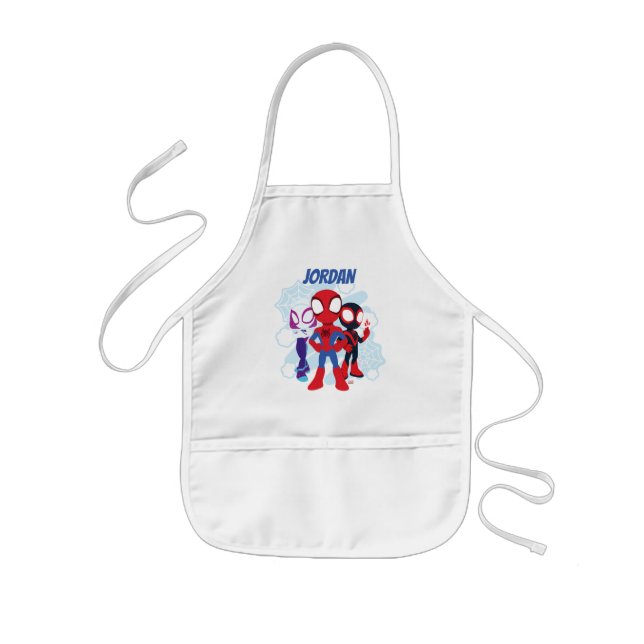 Spidey Team Web Graphic Kids' Apron (Front)