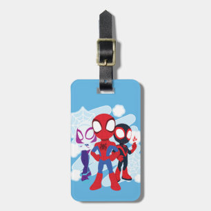 Spidey Team Web Graphic Luggage Tag