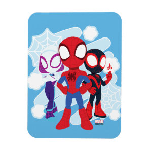 Spidey Team Web Graphic Magnet