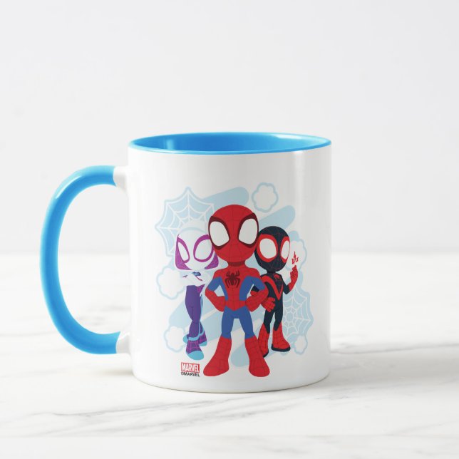 Spidey Team Web Graphic Mug (Left)
