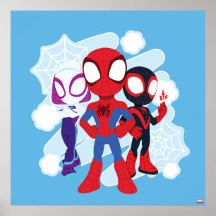 Spidey Team Web Graphic Poster