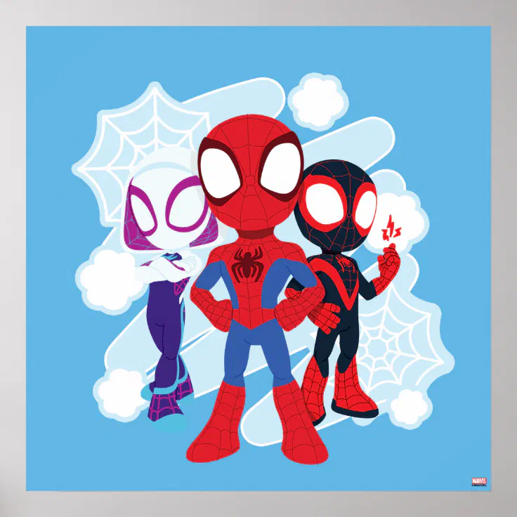 Spidey Team Web Graphic Poster | Zazzle