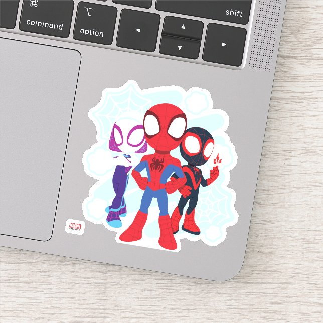 Spidey Team Web Graphic Sticker (Detail)