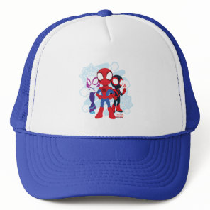 Spidey Team Web Graphic Trucker Hat