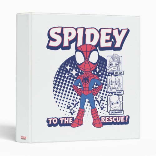 Spidey To The Rescue Graphic 3 Ring Binder