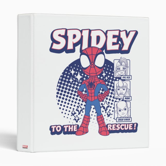Spidey To The Rescue! Graphic 3 Ring Binder (Front/Spine)