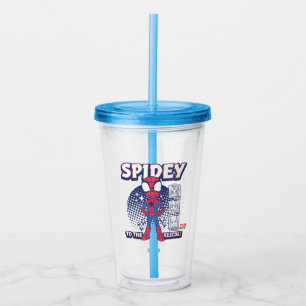 Spidey To The Rescue! Graphic Acrylic Tumbler