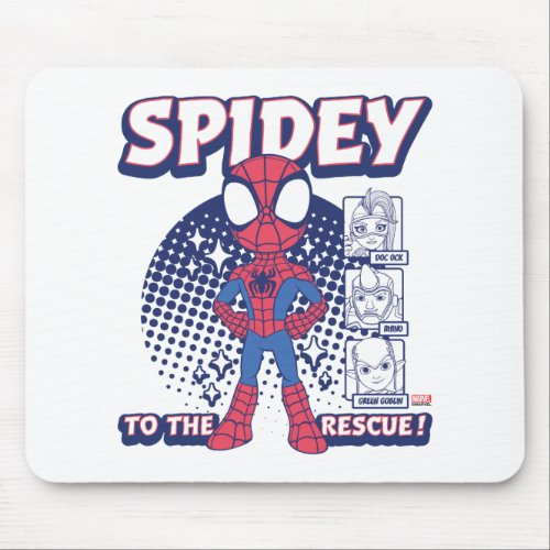 Spidey To The Rescue Graphic Mouse Pad