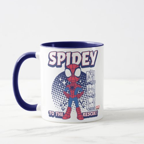 Spidey To The Rescue Graphic Mug