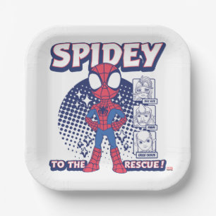 Spidey To The Rescue! Graphic Paper Plates