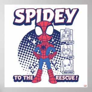 Spidey To The Rescue! Graphic Poster