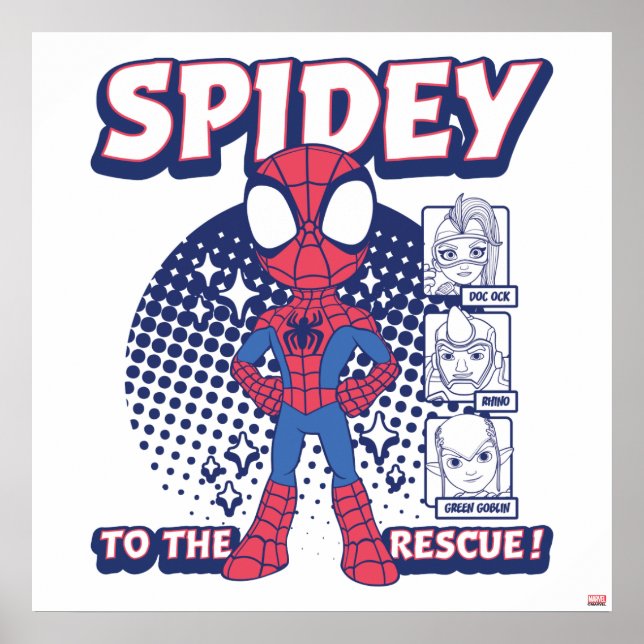 Spidey To The Rescue! Graphic Poster (Front)