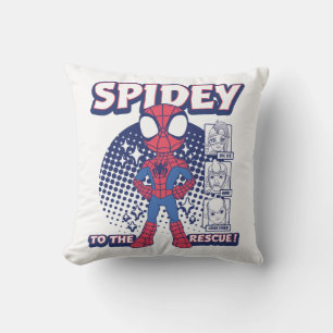 Spidey To The Rescue! Graphic Throw Pillow
