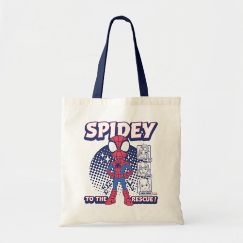 Spidey To The Rescue Graphic Tote Bag