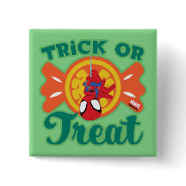 Spidey Trick or Treat Button