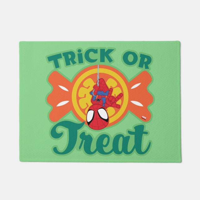 Spidey Trick or Treat Doormat (Front)