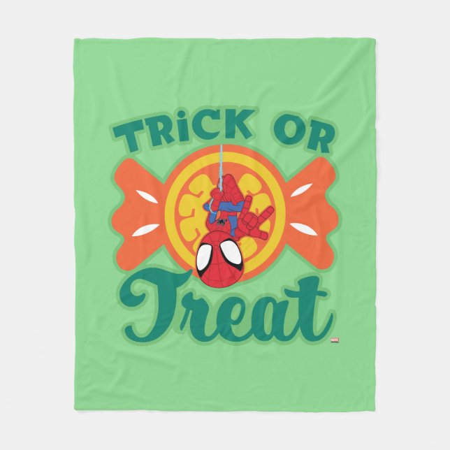 Spidey Trick or Treat Fleece Blanket (Front)