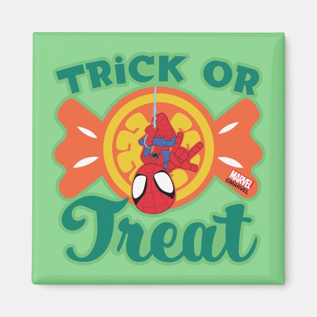Spidey Trick or Treat Magnet (Front)