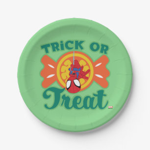 Spidey Trick or Treat Paper Plates