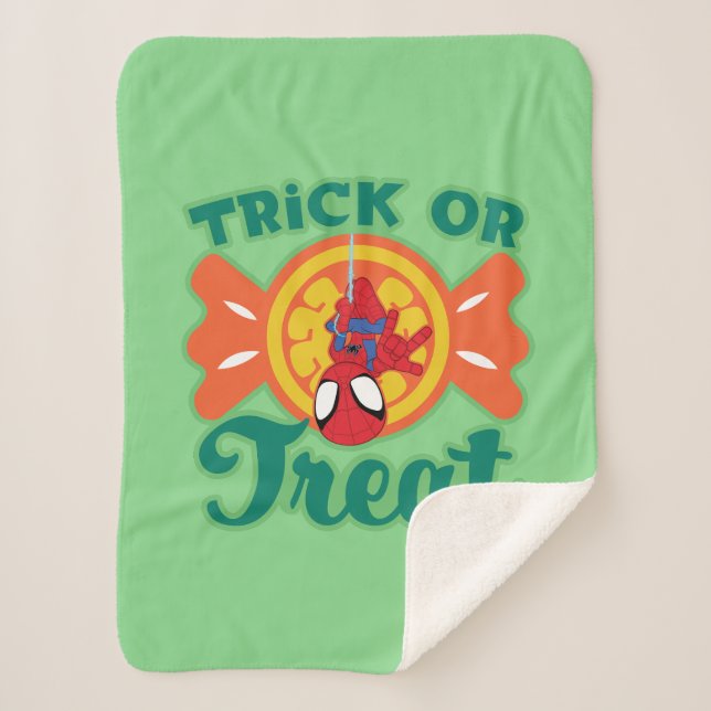 Spidey Trick or Treat Sherpa Blanket (Front)