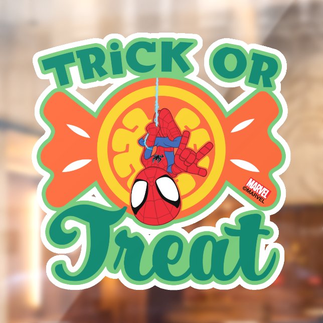 Spidey Trick or Treat Window Cling (Sheet 2)