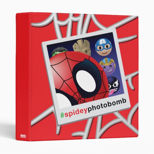 spideyphotobomb Spider_Man Emoji 3 Ring Binder