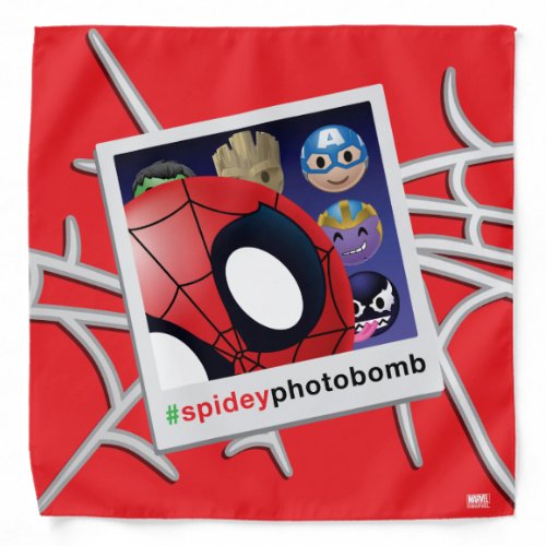 spideyphotobomb Spider_Man Emoji Bandana
