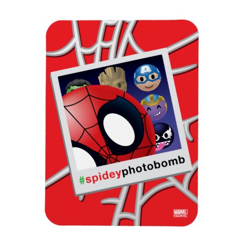 spideyphotobomb Spider_Man Emoji Magnet