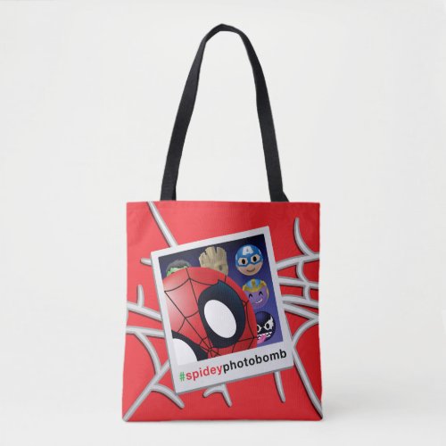 spideyphotobomb Spider_Man Emoji Tote Bag