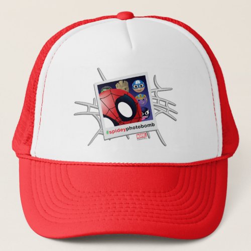 spideyphotobomb Spider_Man Emoji Trucker Hat