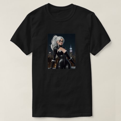 Spideys Black Cat T_Shirt