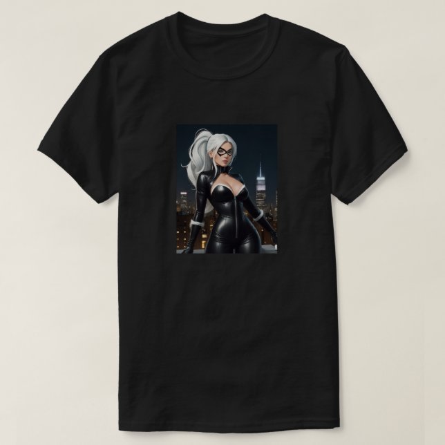 Spidey's Black Cat T-Shirt (Design Front)
