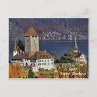 Spiez Castle, Switzerland / Schloss Spiez, Schweiz Postcard