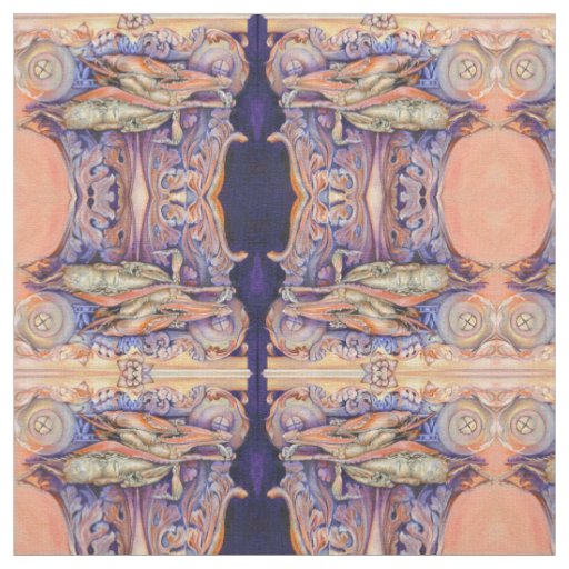 Spike and Curly Playing Tag Fabric