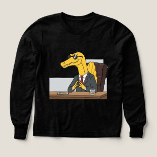 Spike Dinosaur Boss Business Suit Office Cartoon Tri-Blend Shirts