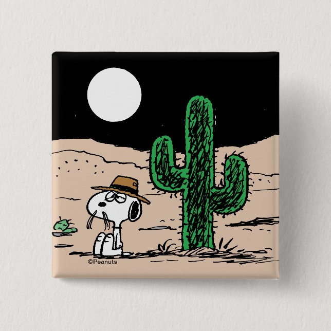 Spike in a Moonlit Desert Button (Front)