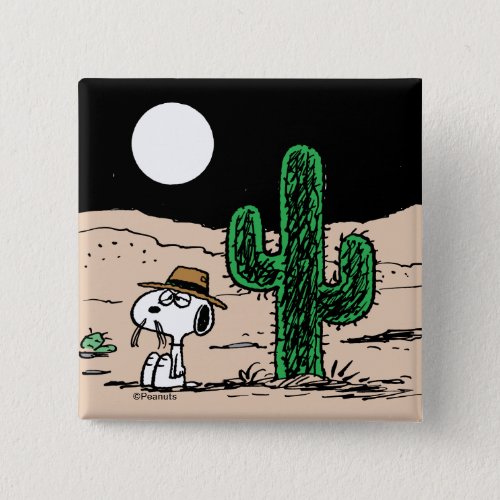 Spike in a Moonlit Desert Button