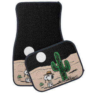 Spike in a Moonlit Desert Car Floor Mat