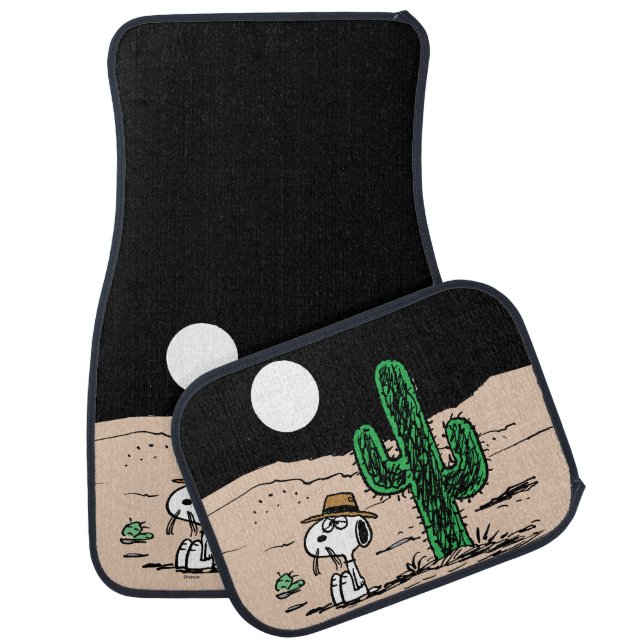 Spike in a Moonlit Desert Car Floor Mat (Set)