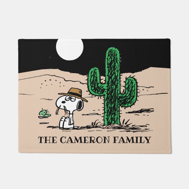 Spike in a Moonlit Desert Doormat (Front)