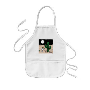 Spike in a Moonlit Desert Kids' Apron