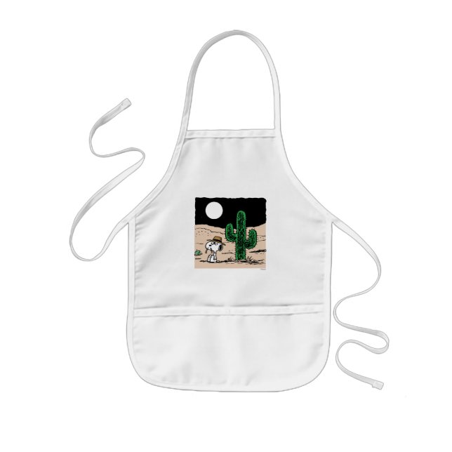 Spike in a Moonlit Desert Kids' Apron (Front)