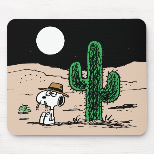 Spike in a Moonlit Desert Mouse Pad