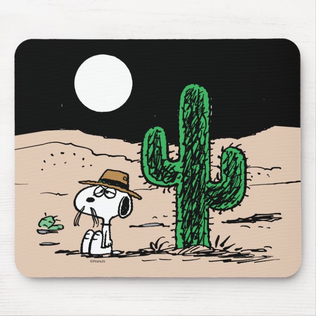 Spike in a Moonlit Desert Mouse Pad (Front)